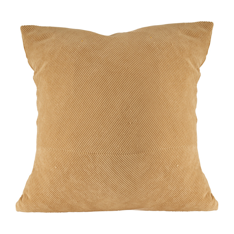 Sierkussen rib - beige - 45x45 cm 