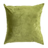Velvet sierkussen vogel - groen - 45x45 cm