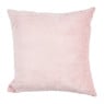 Velvet sierkussen vogel - roze - 45x45 cm