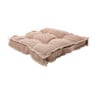 Zitkussen washed - roze - 44x44 cm