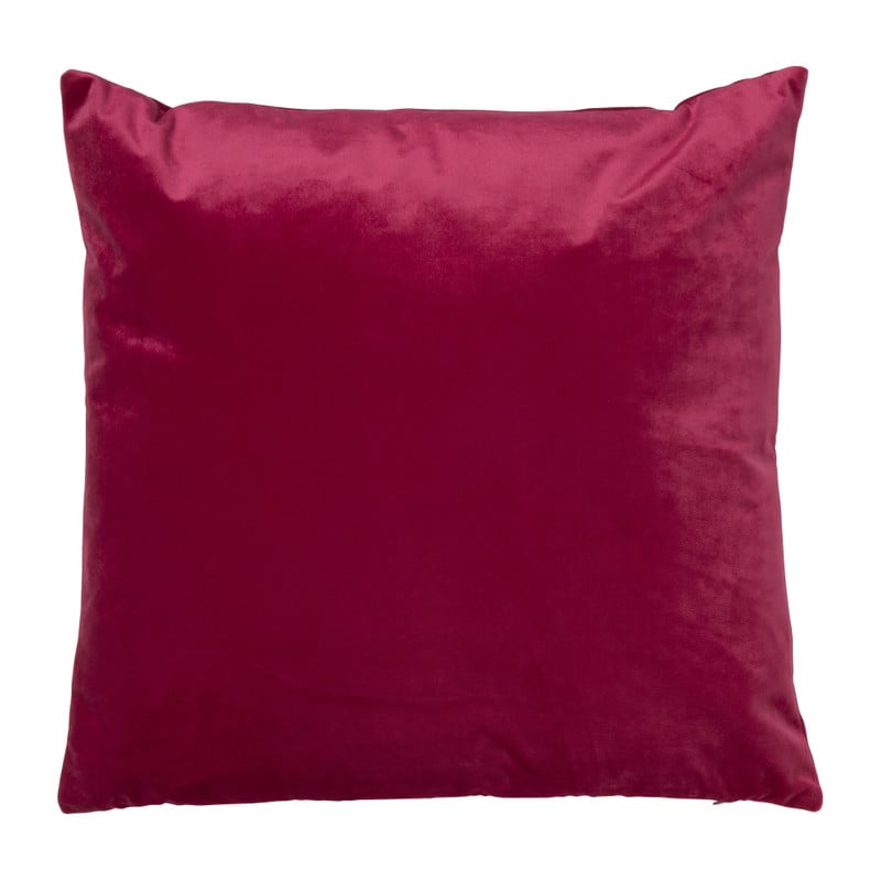 Sierkussen velvet - framboos - 45x45 cm 