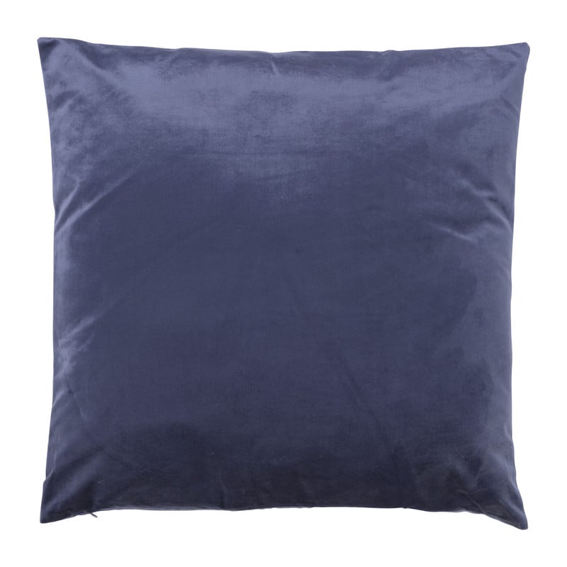 Sierkussen velvet - donkerblauw - 45x45 cm 