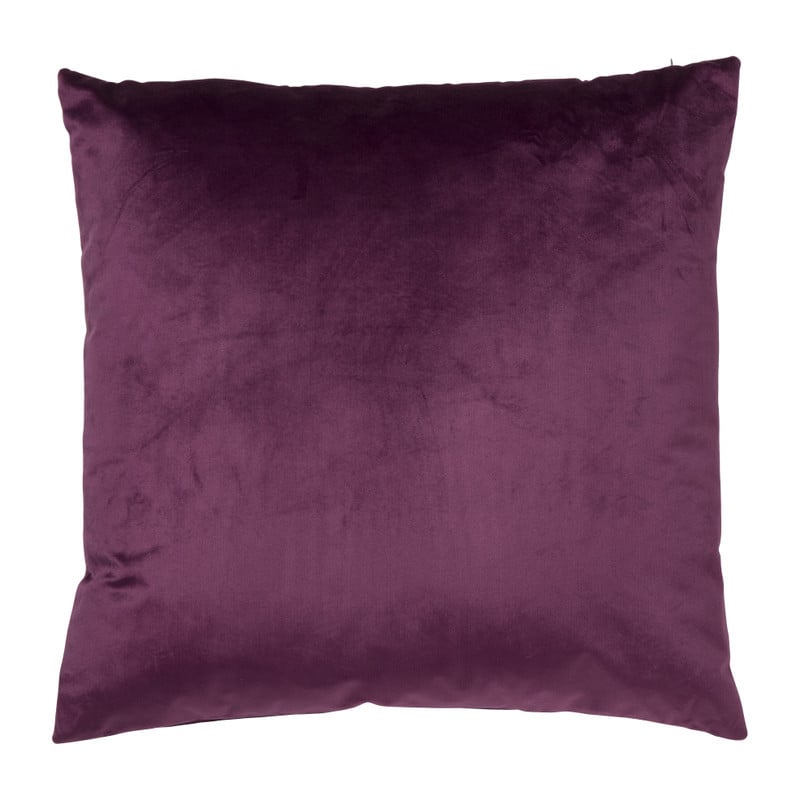 Sierkussen velvet - paars - 45x45 cm 