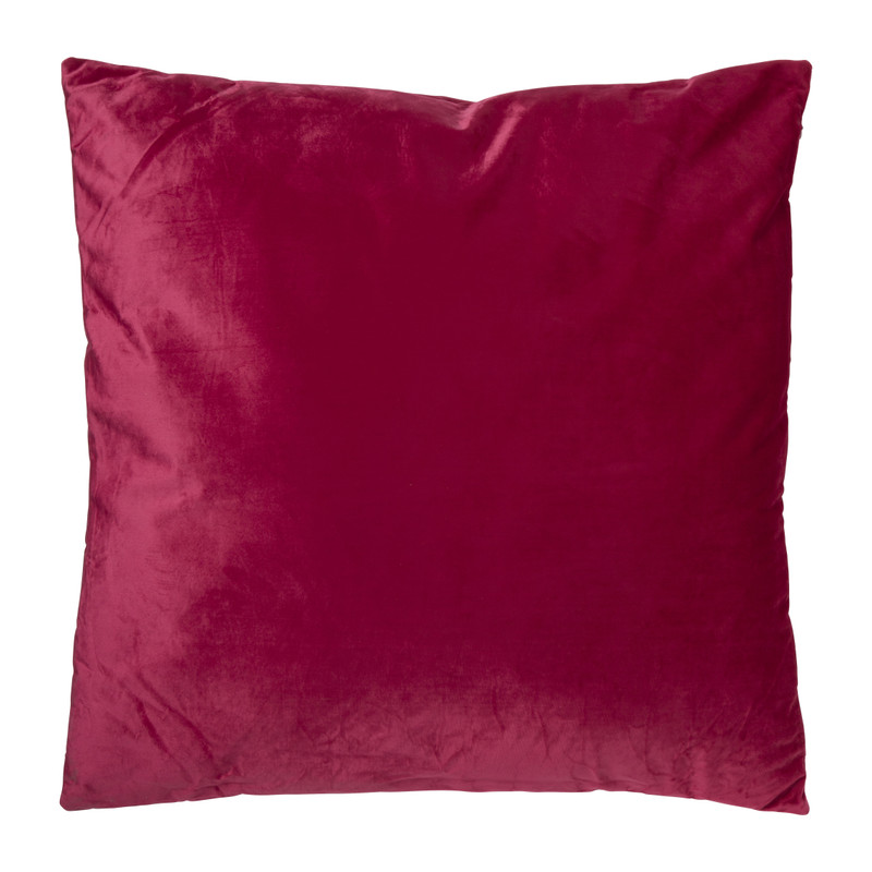 Sierkussen velvet - framboos - 60x60 cm 