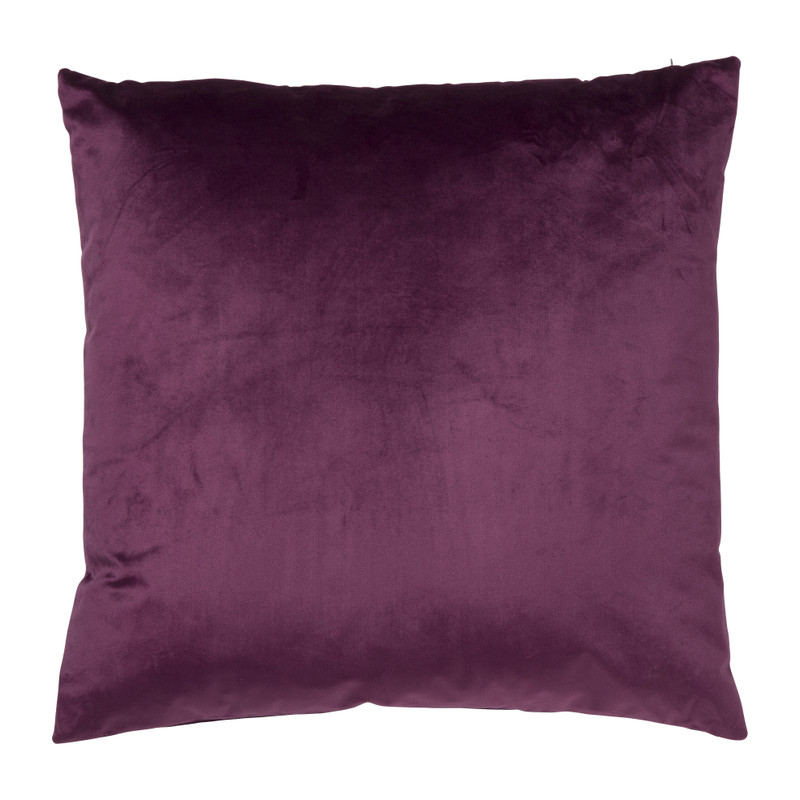 Sierkussen velvet - paars - 60x60 cm 