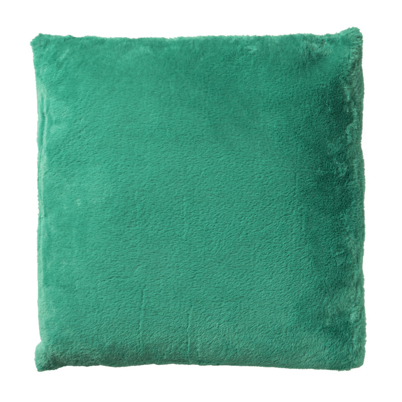 Sierkussen imitatie bont - groen - 45x45 cm 
