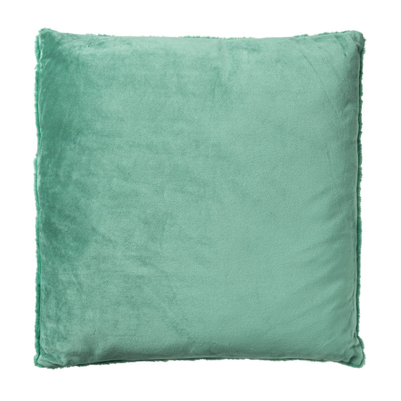 Sierkussen imitatie bont - groen - 45x45 cm 