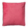 Kussen imitatie bont - rood - 45x45 cm 