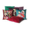 Kussen imitatie bont - rood - 45x45 cm 