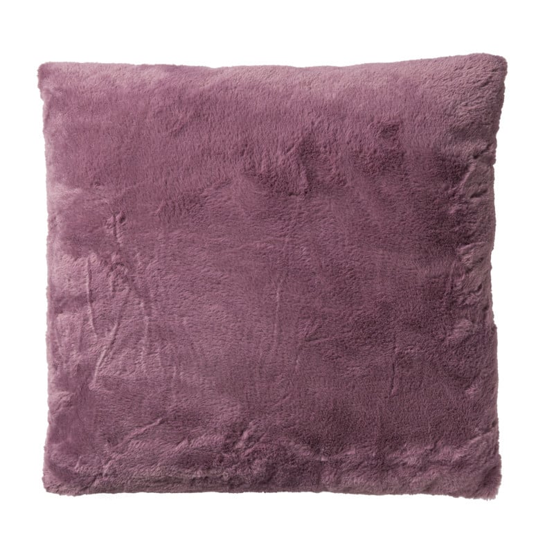 Kussen imitatie bont - lila - 45x45 cm 