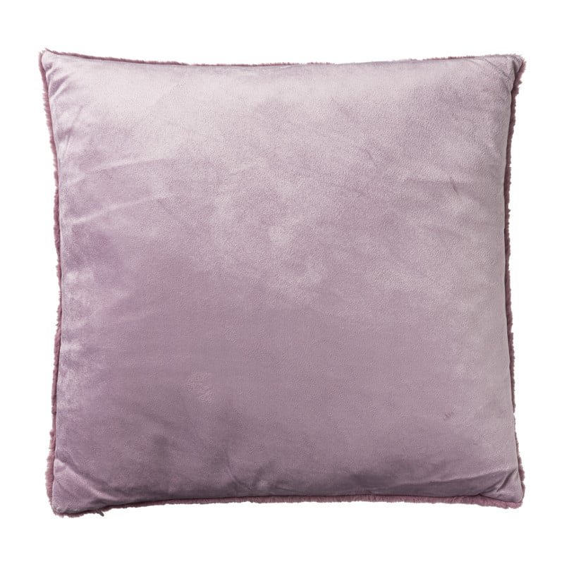 Kussen imitatie bont - lila - 45x45 cm 