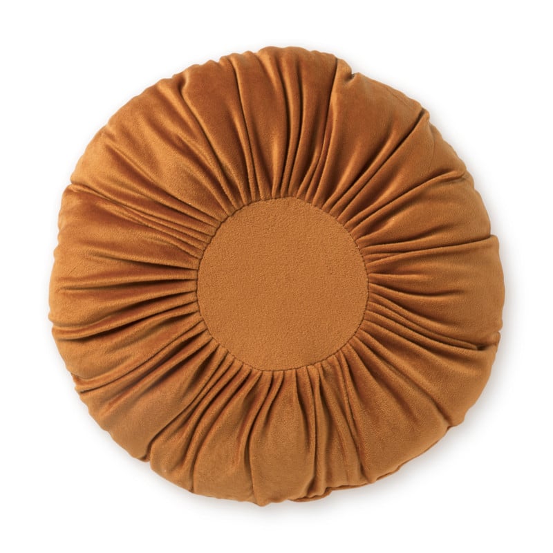 Sierkussen rond - oranje - ø30 cm 