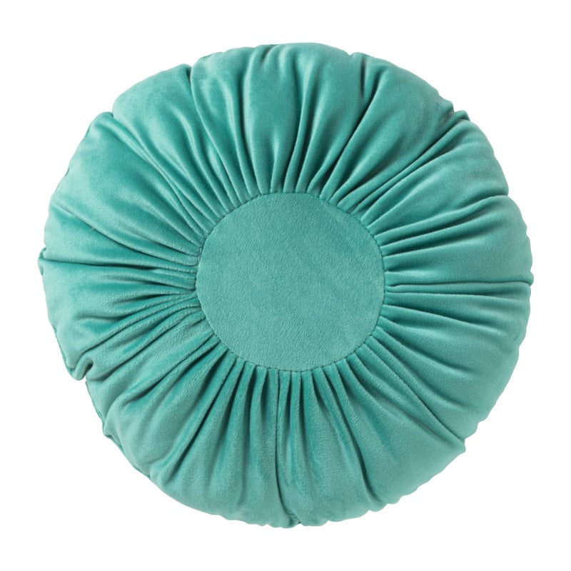 Sierkussen rond - turquoise - ø30 cm 