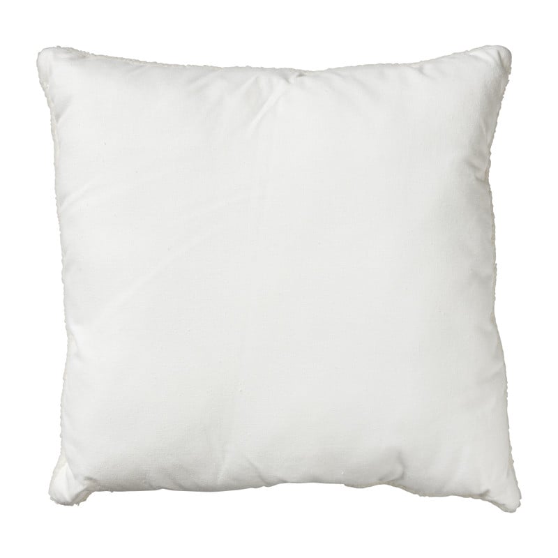 Sierkussen teddy - beige - 45x45 cm 