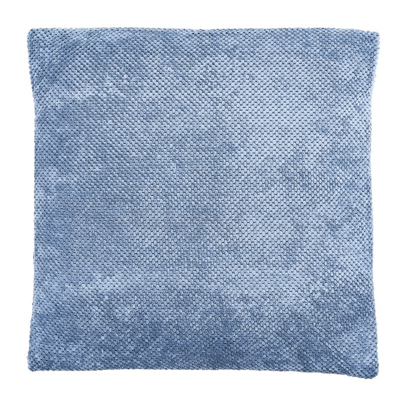 Sierkussen blokje - steenblauw - 60x60 cm
