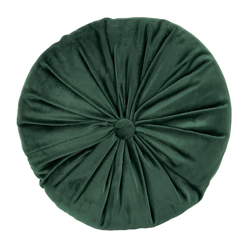 Sierkussen velvet rond - 28x28x4 cm - diverse varianten