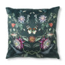 Sierkussen botanische vlinder  - groen - 45x45 cm 
