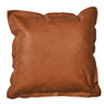 Sierkussen PU leer - cognac - 45x45 cm 