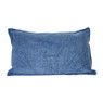 Sierkussen vintage - steenblauw - 30x50 cm