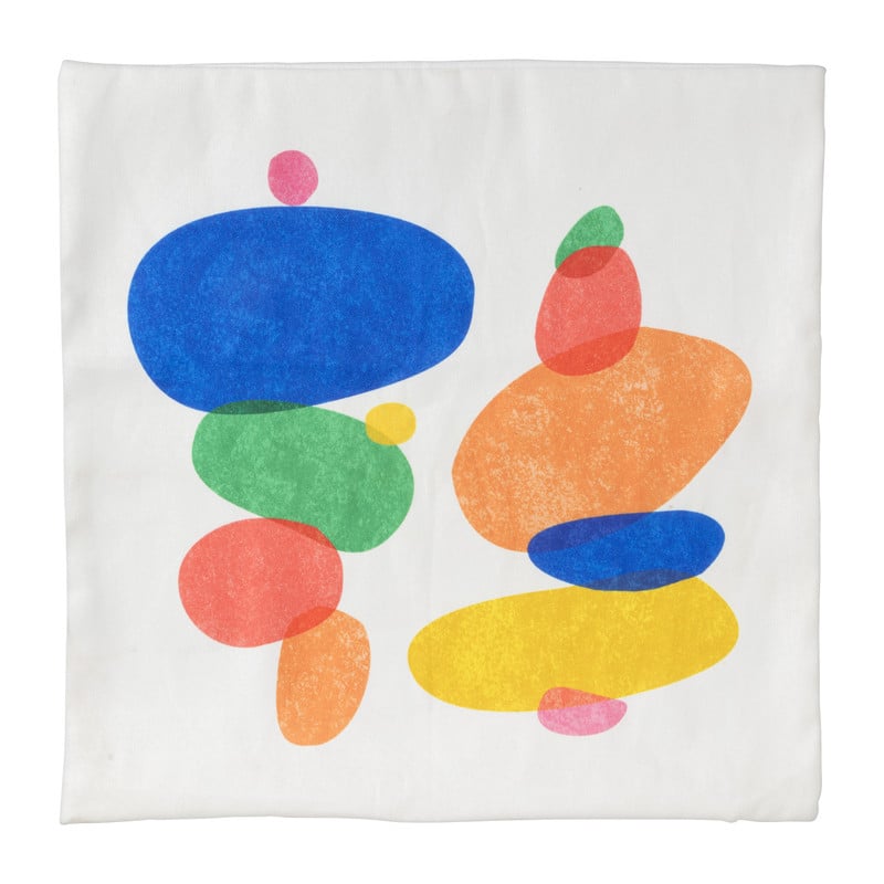Kussenhoes eclectic - stapels - 45x45 cm