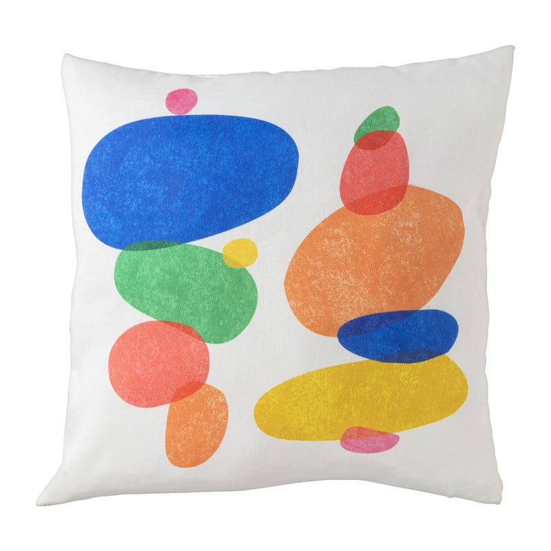 Kussenhoes eclectic - stapels - 45x45 cm