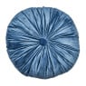 Sierkussen velvet rond - blauw - ?40 cm