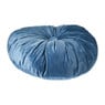 Sierkussen velvet rond - blauw - ?40 cm