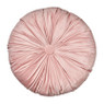 Sierkussen velvet rond - roze - ?40 cm
