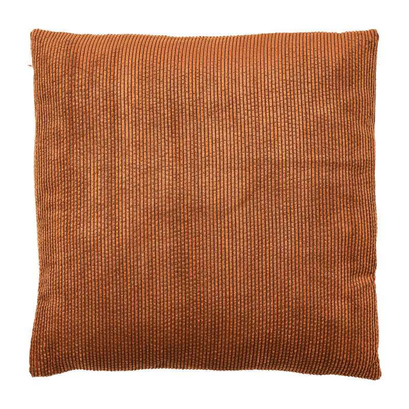 Sierkussen rib - bruin - 45x45 cm