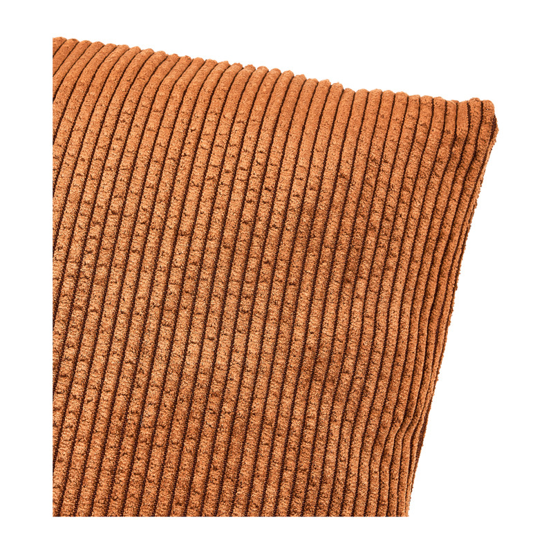 Sierkussen rib - bruin - 45x45 cm