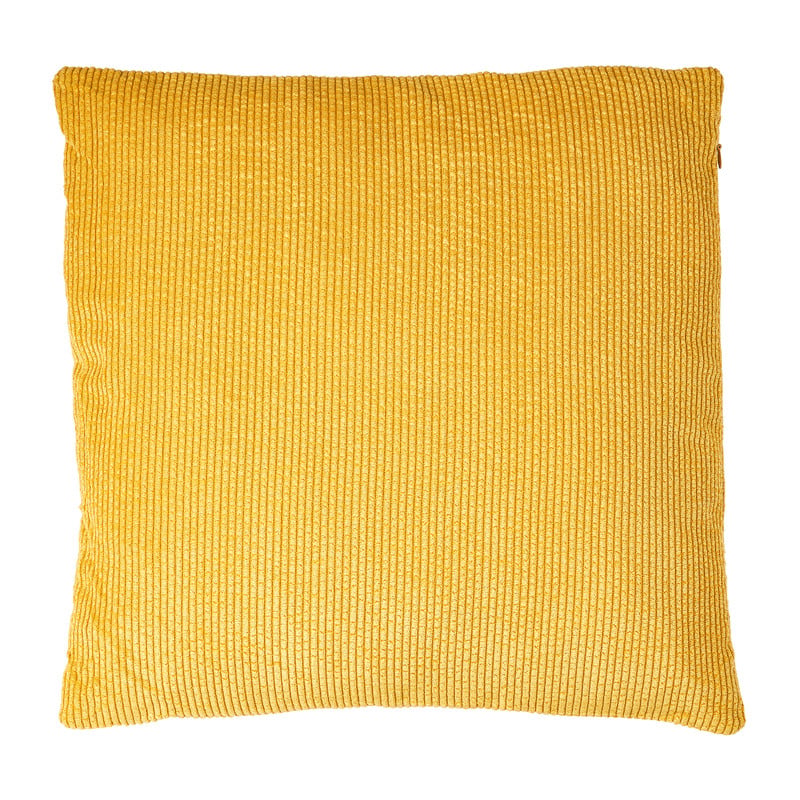 Sierkussen rib - geel - 40x40 cm