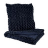 Sierkussen en plaid set - blauw