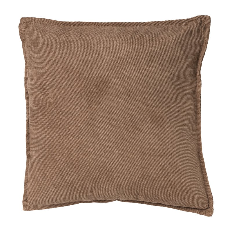 Sierkussen corduroy - bruin - 45x45 cm 