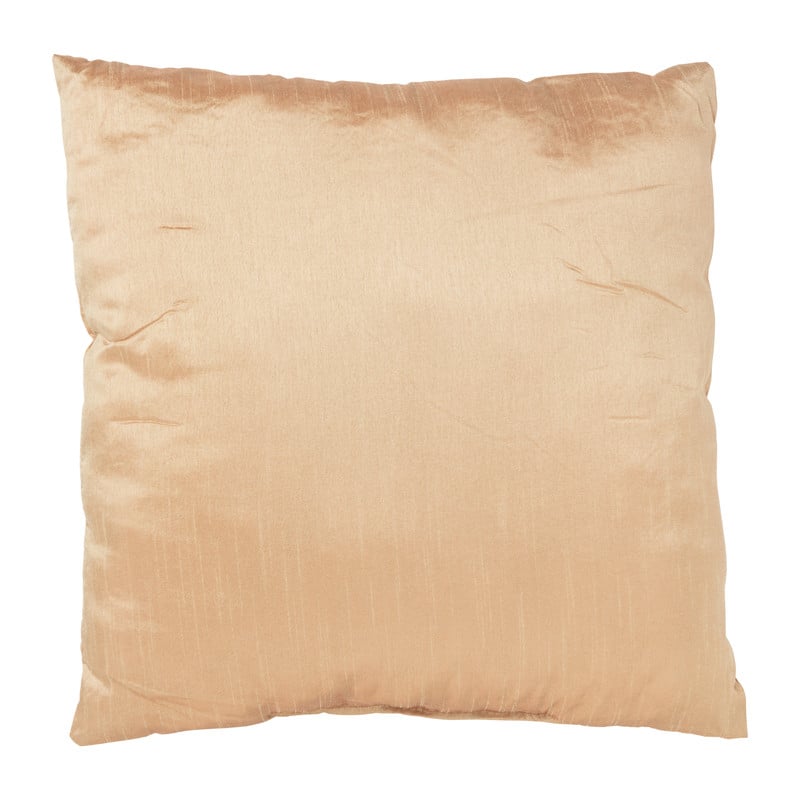 Sierkussen glanzend taft - brons - 45x45 cm 