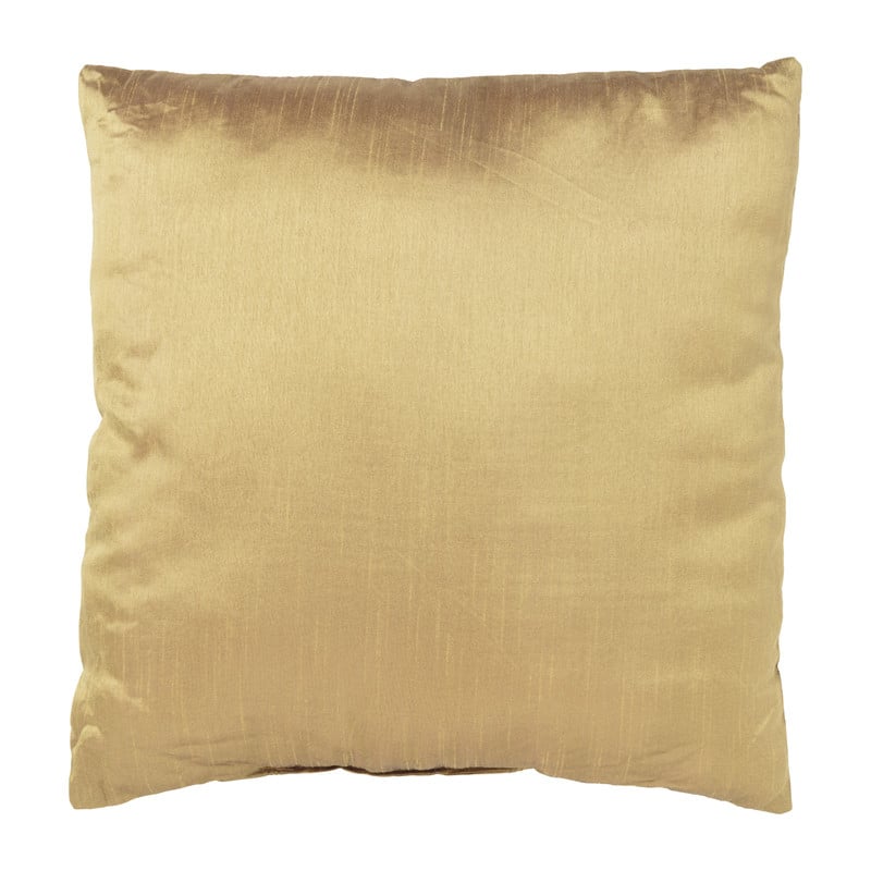 Sierkussen glanzend taft - goud - 45x45 cm 