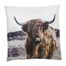 Sierkussen schotse hooglander - multikleur - 45x45 cm