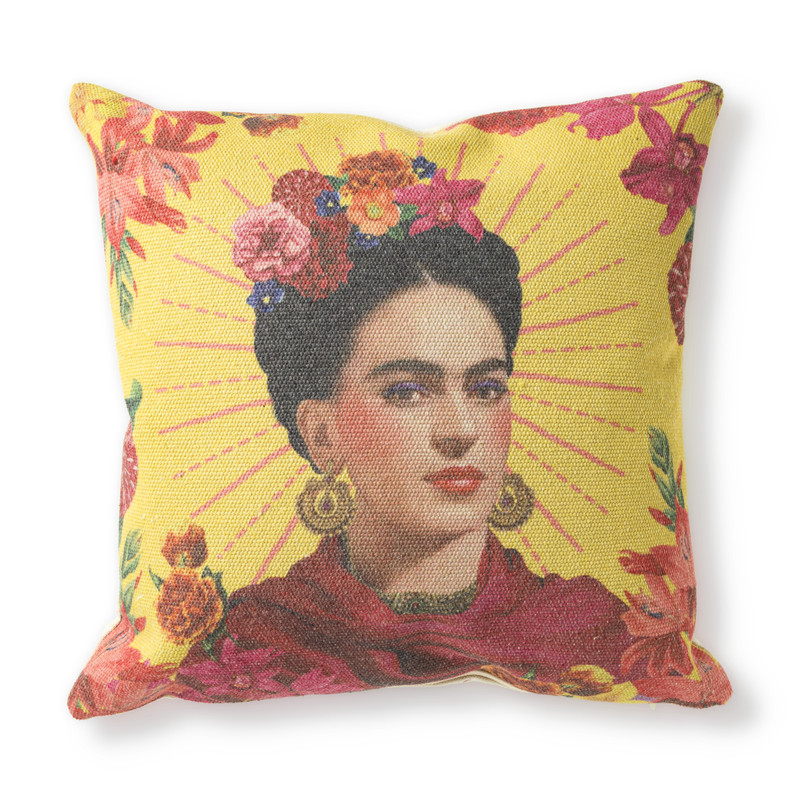 Sierkussen Frida - geel - 45x45 cm