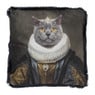 Sierkussen velvet franjes - kat - 45x45 cm 