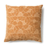 Sierkussen chenille art deco - okergeel - 45x45 cm