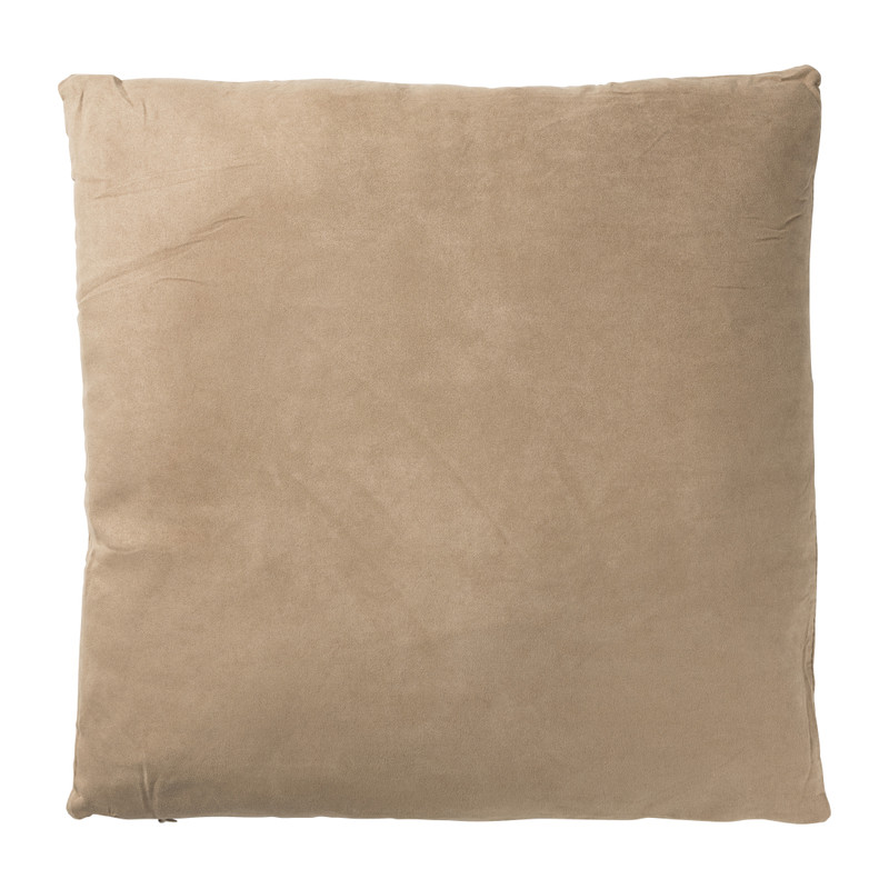 Sierkussen suedine - camel - 45x45 cm 