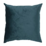 Sierkussen pauw/vlinders - donkerblauw - 45x45 cm 