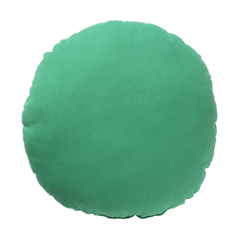 Sierkussen geborduurd - groen - ø40 cm