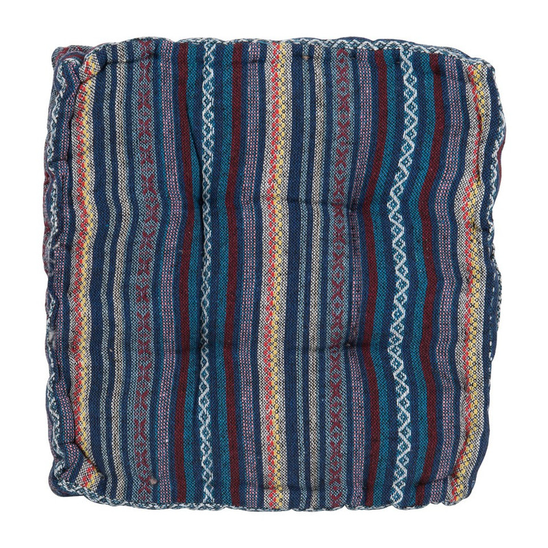 Matrassierkussen Mexican - blauw - 43x43 cm