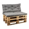 Palletkussens 120x80 cm - grijs - set van 2