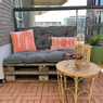 Palletkussens 120x80 cm - grijs - set van 2