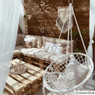 Palletkussens 120x80 cm - naturel - set van 2