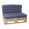 Palletkussens 120x80 cm - donkerblauw - set van 2
