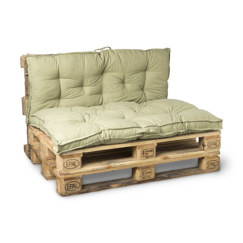 Palletkussens 120x80 cm - groen - set van 2