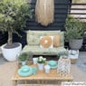 Palletkussens 120x80 cm - groen - set van 2