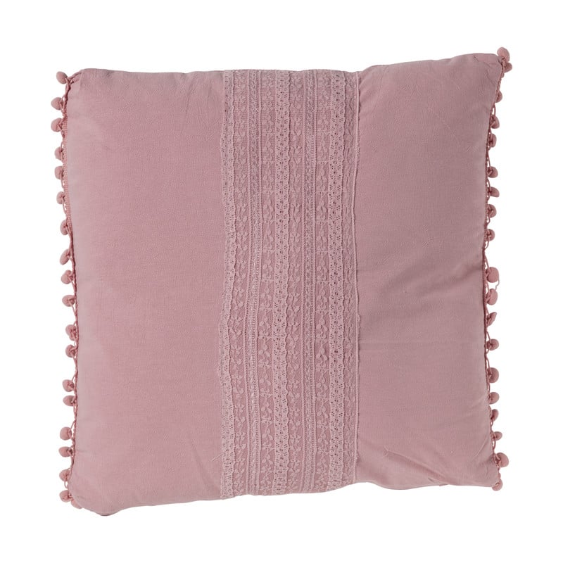 Sierkussen met pompom - 43x43 cm